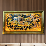  Tranh Mã Đáo Thành Công Đồng Vàng Dát Vàng 1m55x80cm 