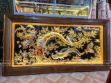  Tranh Vinh Hoa Phú Quý Đồng Vàng Dát Vàng Bạc 2m3x1m2 
