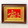  Tranh để bàn hoa sen đồng vàng mạ vàng 24K 28x34cm mẫu 2 