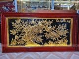  Tranh Vinh Hoa Phú Quý Đồng Vàng Dát Vàng Bạc 1m7x90cm 