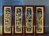  Tranh Tứ Quý Đồng Đỏ Dát Vàng 1m2x40cm 