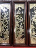 Tranh Tứ Quý Đồng Vàng Dát Vàng 1m27x41cm 