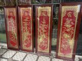  Tranh Tứ Quý Đồng Vàng Mạ Vàng 1m27x41cm 