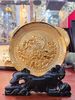  Tranh Đĩa Cá Chép Vượt Vũ Môn Để Bàn Mạ Vàng 24k ( đường kính 19cm ) 