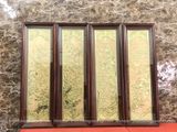  Tranh Tứ Quý Đồng Vàng Dát Vàng 1m27x41cm 