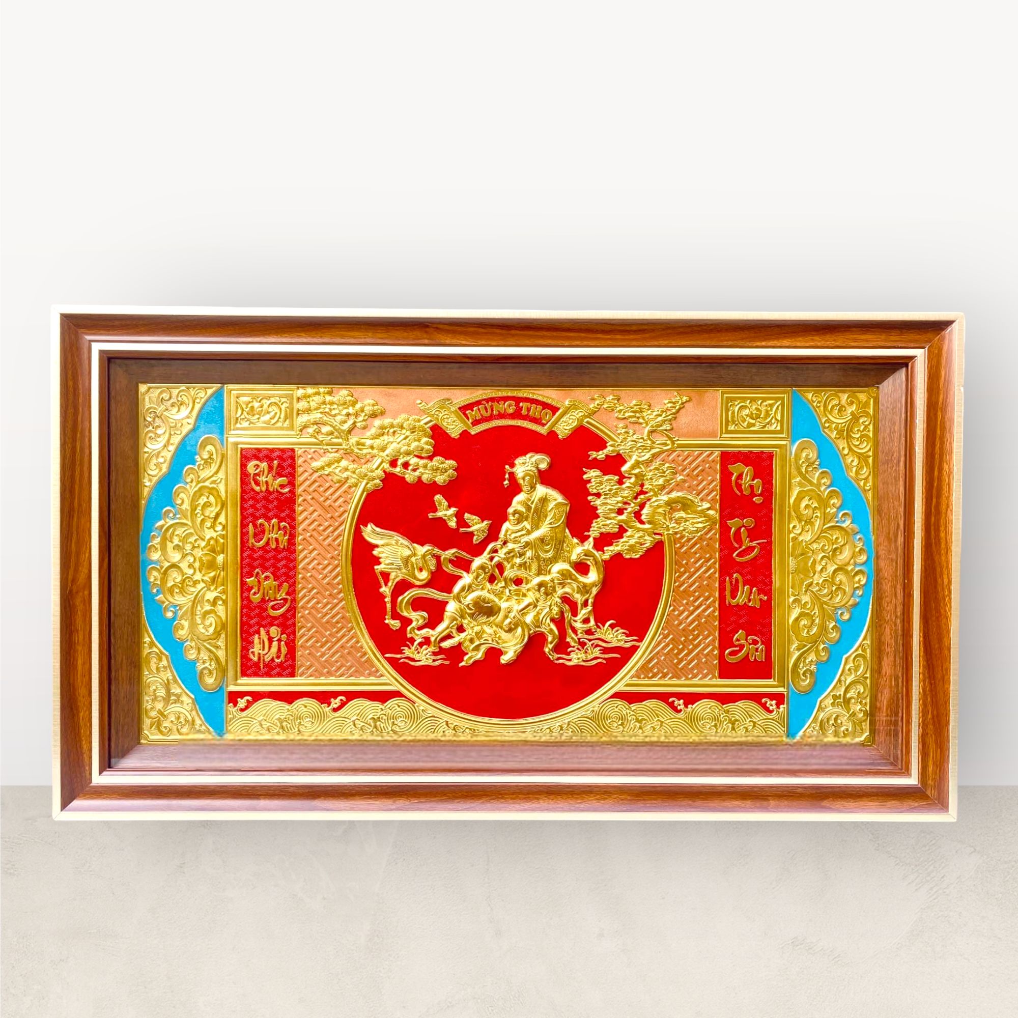 Tranh Mừng thọ bà 52x92cm mẫu 2 