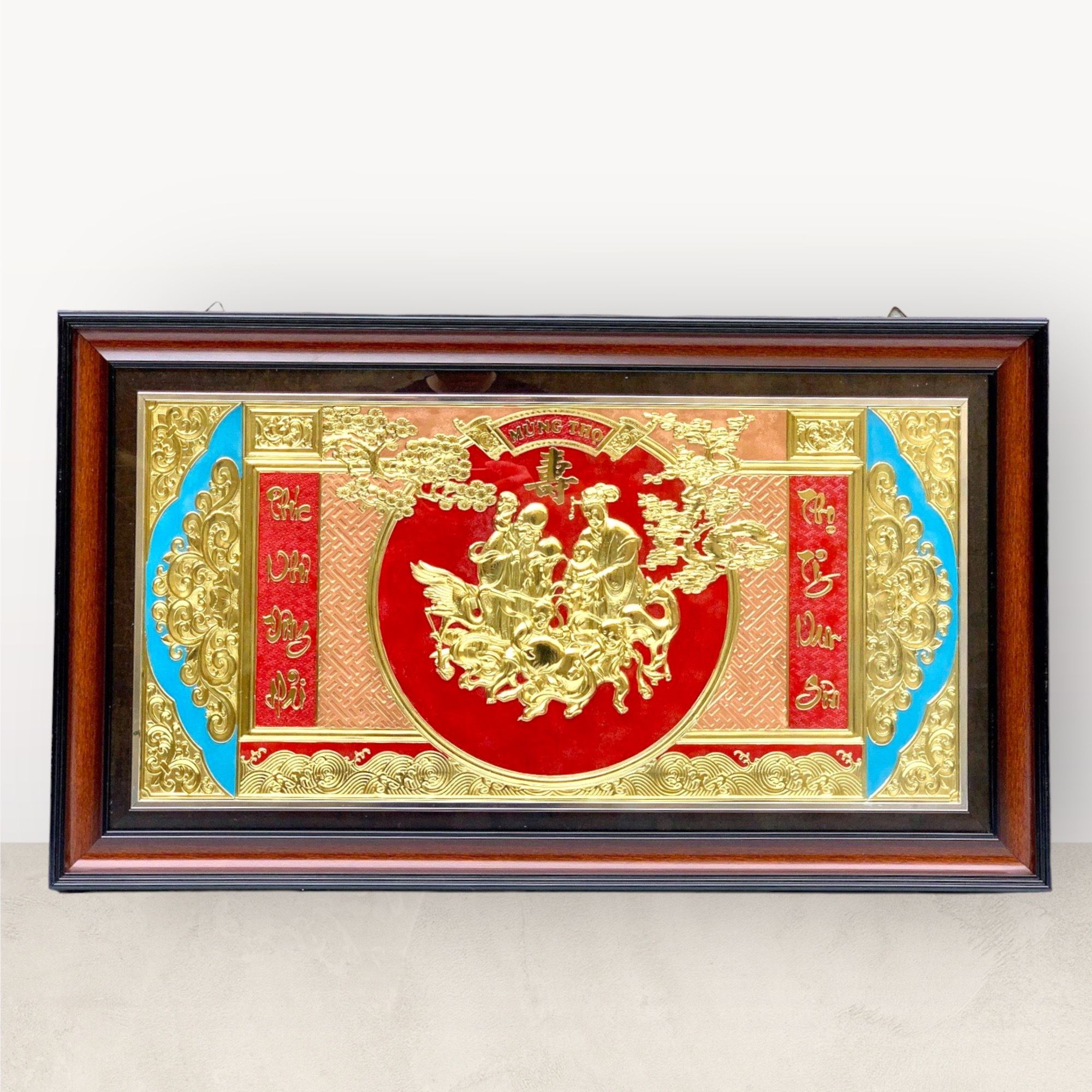  Tranh Mừng thọ ông bà 52x92 mẫu 1 