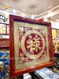  Tranh Chữ Lộc Mạ Vàng 24k ( kích thước 68cm x 68cm ) 