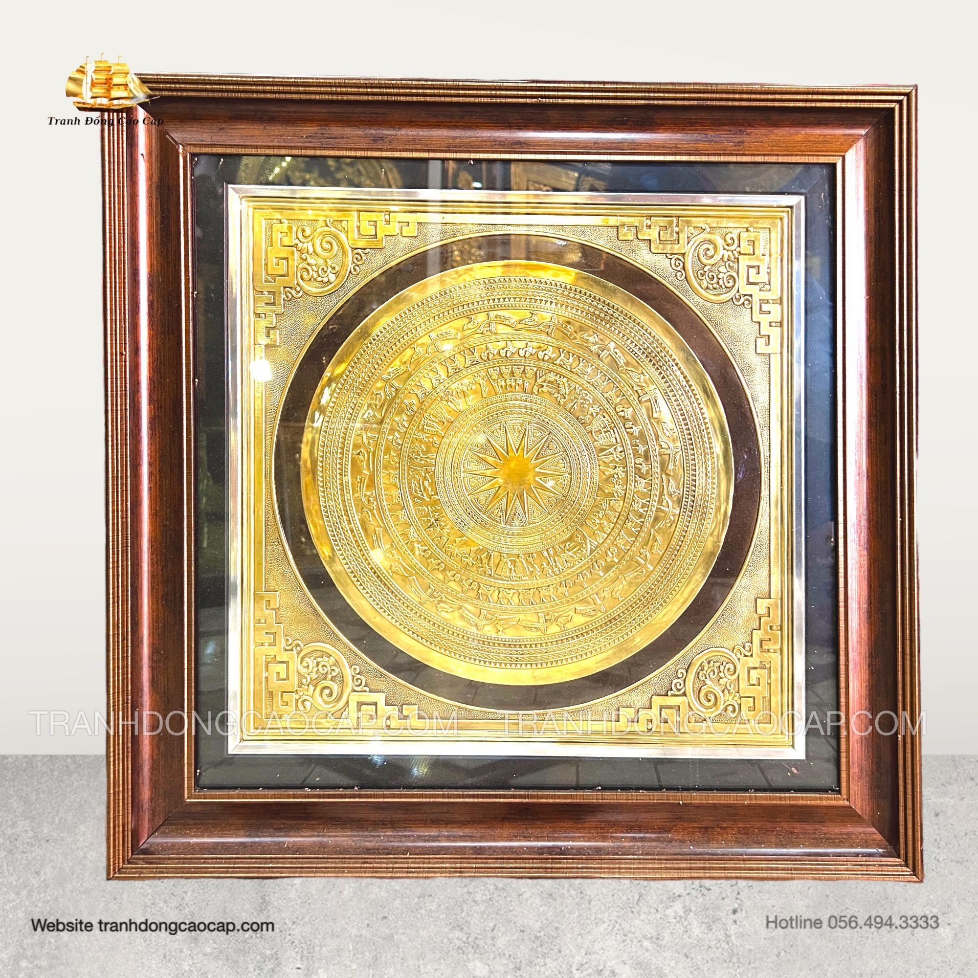  Tranh Trống Đồng ( kích thước 55cm x 55cm ) 