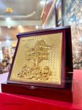  Tranh Chùa Một Cột Mạ Vàng 24K Để Bàn ( kích thước 16,5cm ) 