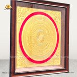  Tranh Trống Đồng Mạ Vàng 24K ( kích thước 48cm x 48cm ) 