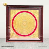  Tranh Trống Đồng Mạ Vàng 24K ( kích thước 48cm x 48cm ) 