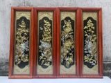 Tranh Tứ Quý Đồng Vàng Dát Vàng 1m27x41cm 