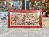  Tranh Vinh Quy Bái Tổ Đồng Đỏ Dát Vàng 1m7x90cm 