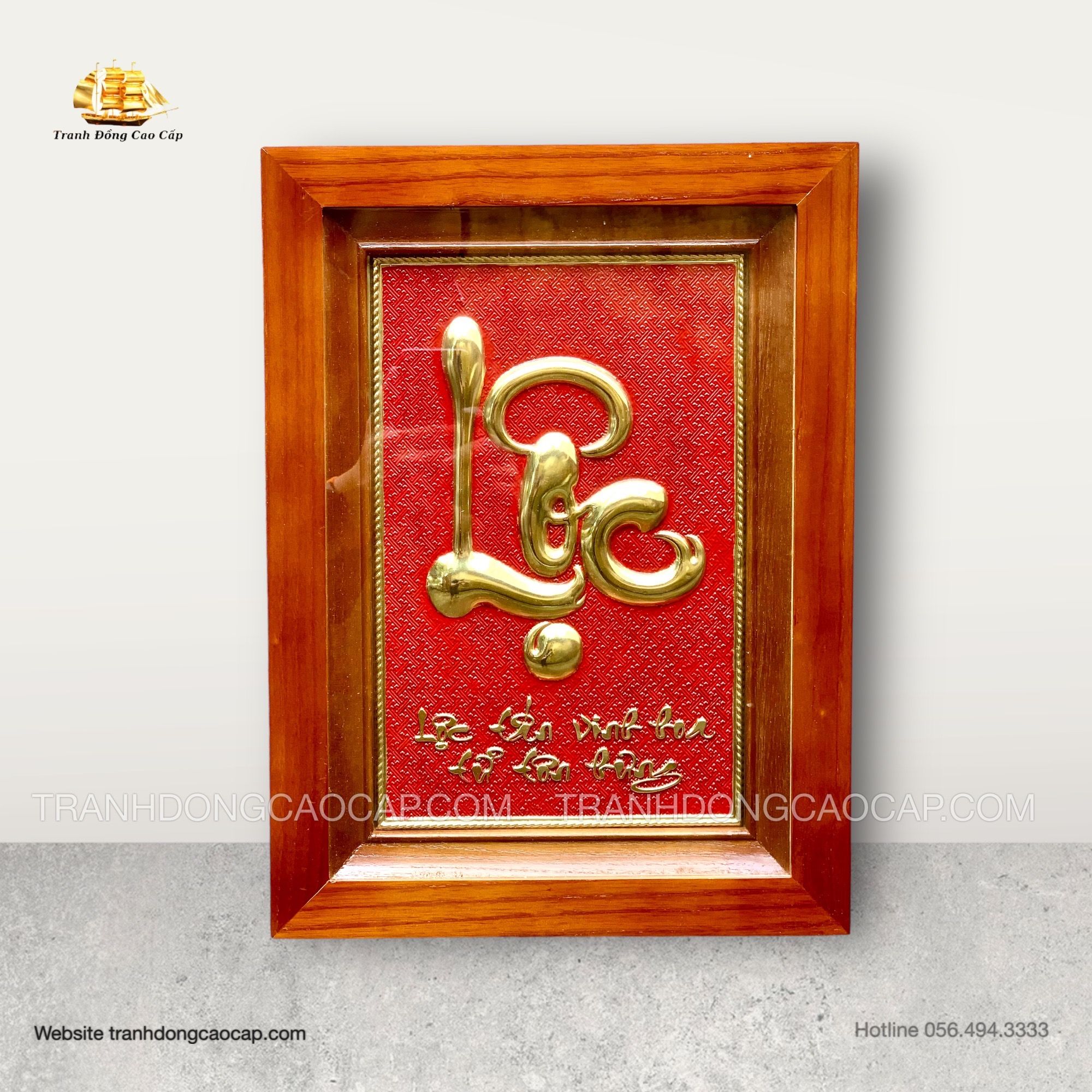  Tranh Chữ Lộc ( kích thước 28cm x 38cm ) 