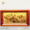  Tranh Hoa Sen Mạ Vàng 24K Treo Tường ( kích thước 38cm x 68cm ) 