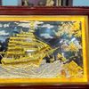  Tranh Thuận Buồm Xuôi Gió Đồng Vàng Dát Vàng 1m7x90cm 