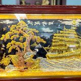  Tranh Thuận Buồm Xuôi Gió Đồng Vàng Dát Vàng 1m7x90cm 