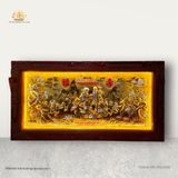  Tranh Mừng Thọ Ông Bà Dát Vàng Bạc ( kích thước 90cm x 170cm ) 