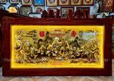  Tranh Mừng Thọ Bà Dát Vàng Bạc ( kích thước 90cm x 170cm ) 