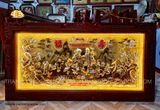  Tranh Mừng Thọ Ông Bà Dát Vàng Bạc ( kích thước 90cm x 170cm ) 