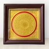  Tranh mặt trống đồng vàng dát vàng 26x26cm 