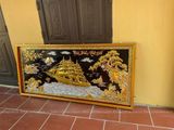  Tranh Thuận Buồm Xuôi Gió Đồng Vàng Dát Vàng 2m3x1m2 