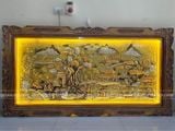  Tranh Đồng Quê Đồng Vàng Dát Vàng 1m7x90cm 