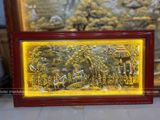  Tranh Vinh Quy Bái Tổ Đồng Vàng Dát Vàng 1m7x90cm 