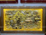  Tranh Đồng Quê Đồng Vàng Dát Vàng 2m55x1m55 