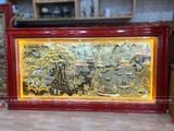  Tranh Đồng Quê Đồng Vàng Dát Vàng 1m7x90cm 