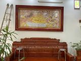  Tranh Thuận Buồm Xuôi Gió Đồng Đỏ Dát Vàng 2m3x1m2 