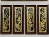  Tranh Tứ Quý Đồng Vàng Mạ Vàng 1m27x41cm 