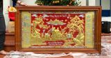  Tranh Mừng Thọ Cha Mẹ, Ông Bà Cao Cấp Dát Vàng, Bạc ( kích thước 81cm x 155cm ) 