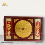  Tranh Trống Đồng Lục Bình Cao Cấp Dát Vàng Bạc ( kích thước 107cm x 155cm ) 