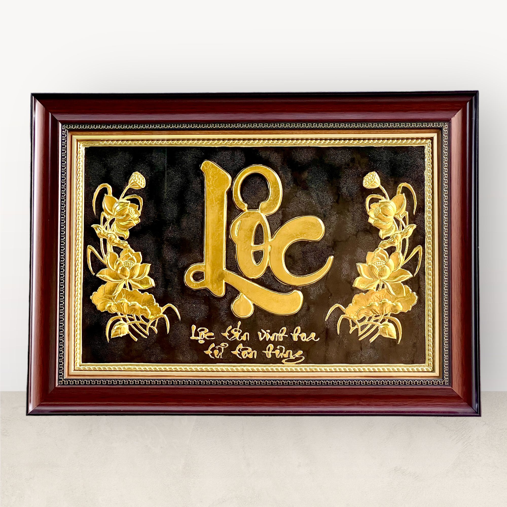  Tranh chữ Lộc 38x54cm 