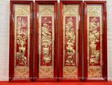  Tranh Tứ Bình Đồng Vàng Mạ Vàng 1m46x41cm 