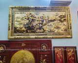  Tranh Đồng Quê Đồng Vàng Dát Vàng 1m7x90cm 