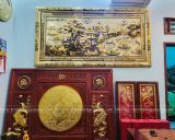  Tranh Đồng Quê Đồng Vàng Dát Vàng 1m7x90cm 