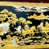  Tranh Mã Đáo Thành Công Đồng Vàng Mạ Vàng 1m97x1m07 