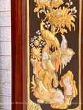  Tranh Tứ Quý Đồng Vàng Dát Vàng 1m27x41cm 
