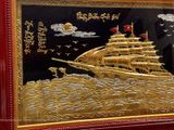  Tranh Thuận Buồm Xuôi Gió Đồng Đỏ Dát Vàng 1m97x1m07 
