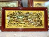  Tranh Mã Đáo Thành Công Đồng Vàng Dát Vàng 1m7x90cm 