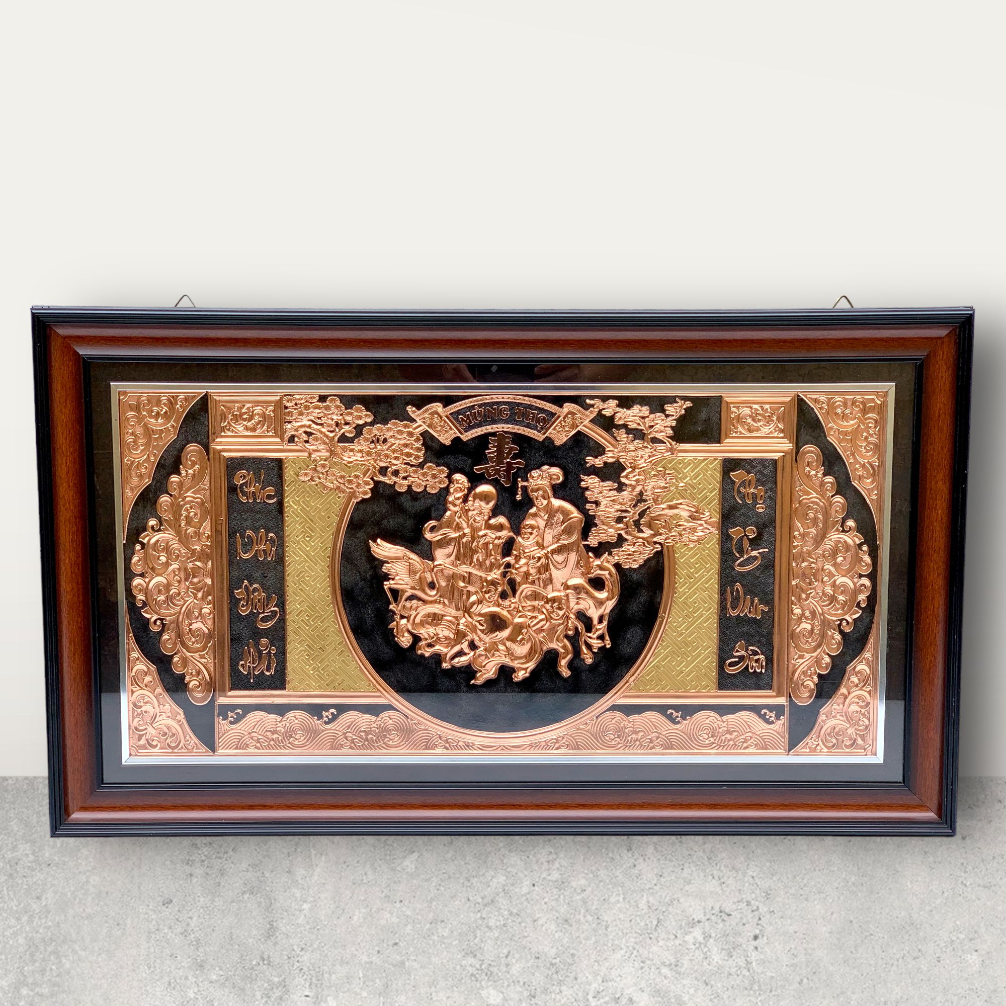  Tranh Mừng Thọ Cha Mẹ, Ông Bà Cao Cấp ( kích thước 50cm x 90cm ) 