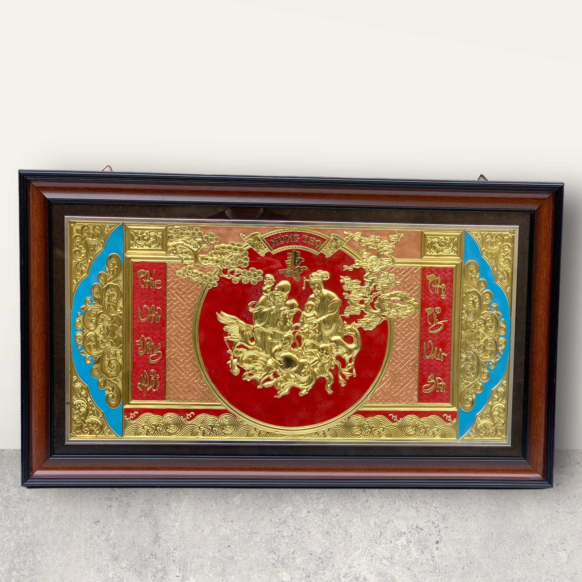  Tranh Mừng Thọ Cha Mẹ, Ông Bà Cao Cấp ( kích thước 50cm x 90cm ) 