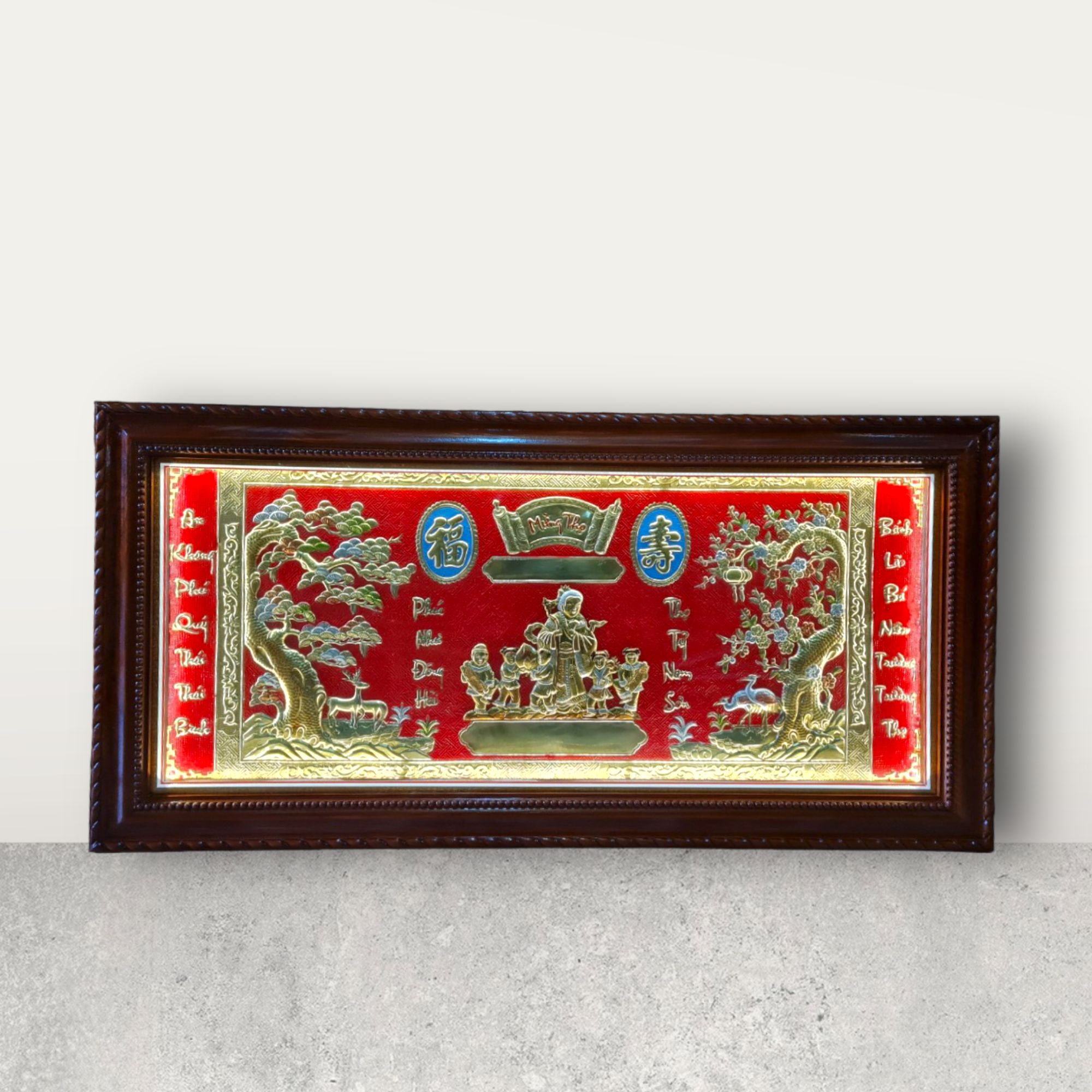  Tranh Mừng Thọ Bà ( kích thước 80cm x 159cm ) 
