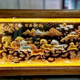  Tranh Mã Đáo Thành Công Đồng Đỏ Dát Vàng 1m7x90cm 