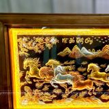  Tranh Mã Đáo Thành Công Đồng Đỏ Dát Vàng 1m7x90cm 