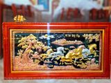  Tranh đồng Mã đáo thành công đồng đỏ dát vàng bạc 90x170cm mẫu 2 