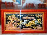 Tranh Mã Đáo Thành Công Đồng Đỏ Dát Vàng 1m7x90cm 